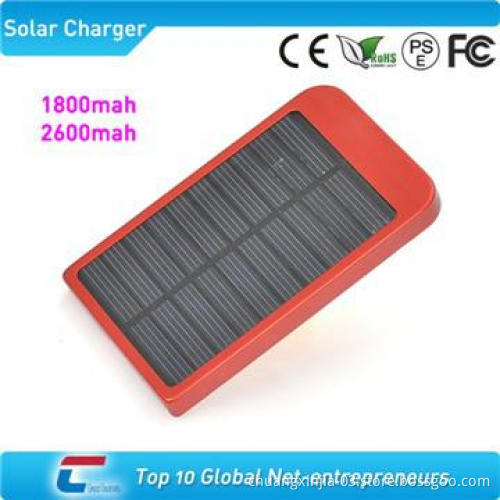 Portable solar battery charger with four connectors, CE ROHS